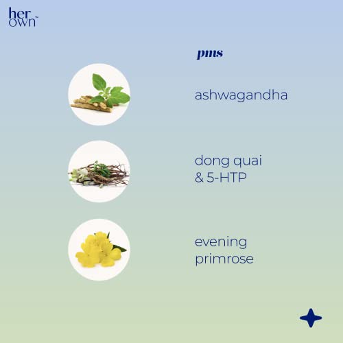 her own PMS, Supports PMS Symptoms, Promotes Positive Mood, Natural Hormone Balance her ownAu supplements