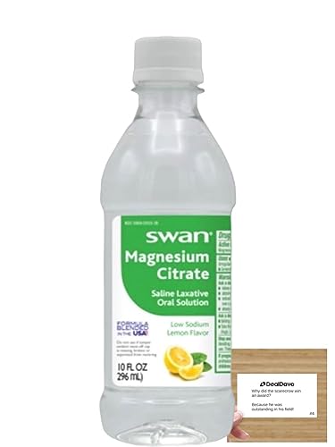 Swan Lemon Magnesium Citrate Oral Solution (10 oz), Natural Lemon Flavor, Gentle Deal DaveAu supplements