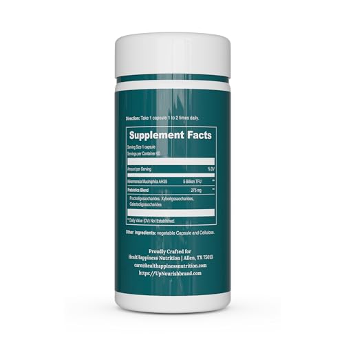 Akkermansia Muciniphila Probiotics for Digestive Health - 5 Billion TFU Akkermansia Probiotic UpNourishAu supplements