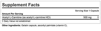 ANDREW LESSMAN Acetyl L-Carnitine 500 mg - 60 Capsules - Support for Nervous System ANDREW LESSMANUS supplements