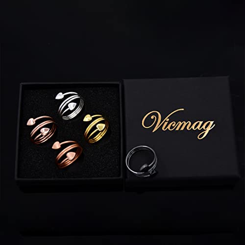 Vicmag Copper Magnetic Ring for Women, Lymphatic Drainage Ring Ladies Fingers VicmagUS supplements