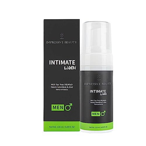 Impressive Beauty Intimate Wash for Men Natural Organic with Tea Tree Oil | pH Balanced Foam Cleansing Impressive SmileAu supplements