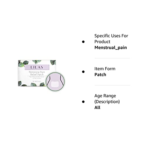 LILAS Period Cramps Pain Relief Patch - Pack of 10 LILASAu supplements