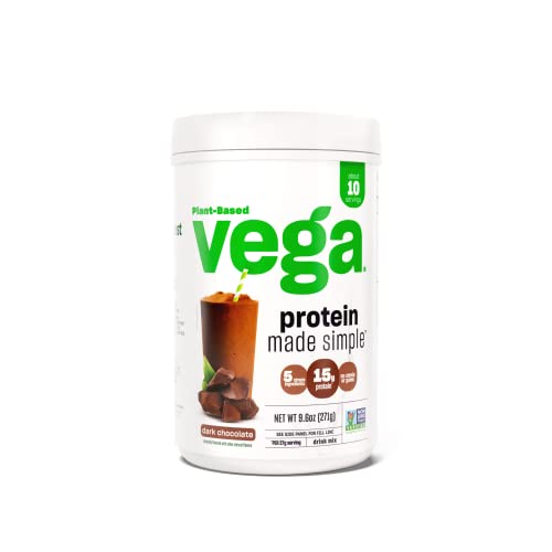 Vega Protein Made Simple, Dark Chocolate - Stevia Free Vegan Protein Powder VegaUS supplements