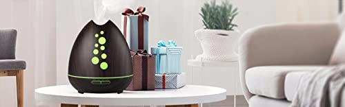 TGE Unique 400ML Essential Oil Diffuser for Essential Oils Bluetooth Music Speaker with Remote 7 Color LED GenericAu supplements
