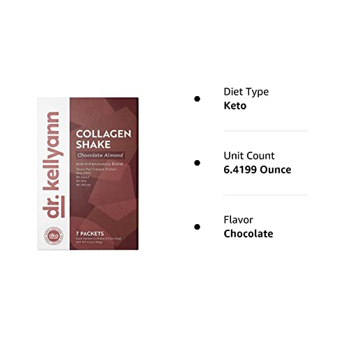 Dr. Kellyann Keto Chocolate Almond Shakes - 100% Grass Fed Collagen Protein by Bone Dr. KellyannAu supplements