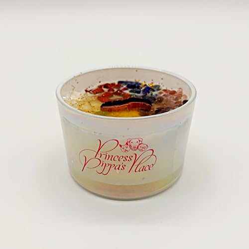 Princess Pippa's Place Healing Candles with Crystals Inside- Natural Soy Wax 7 Stones Crystal Candle Jar Msupps.comAu supplements
