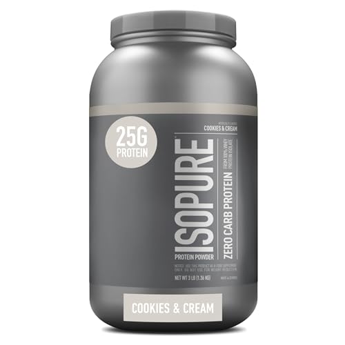 Isopure Protein Powder, Zero Carb Whey Isolate with Vitamin C & Zinc for Immune Support IsopureUS supplements