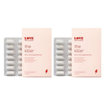 Love Wellness Boric Acid Suppositories for Women, The Killer | Vaginal Love WellnessUS supplements