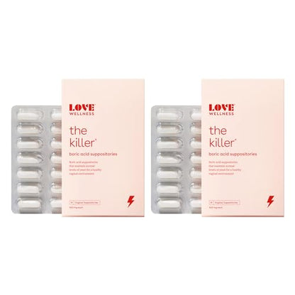 Love Wellness Boric Acid Suppositories for Women, The Killer | Vaginal Love WellnessUS supplements