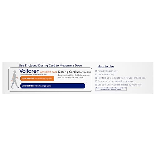 Voltaren Arthritis Pain Gel for Powerful Topical Arthritis Pain Relief with Diclofenac - NEW Easy Open Cap - 100 g Tube And 20 g Travel Size Tube VoltarenAu supplements