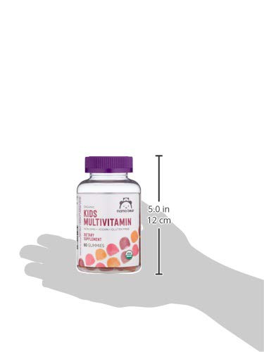 Amazon Brand - Mama Bear Organic Kids Multivitamin, 60 Gummies, 1 Month Supply (Packaging May Vary), Berry, Cherry & Orange Mama BearAu supplements