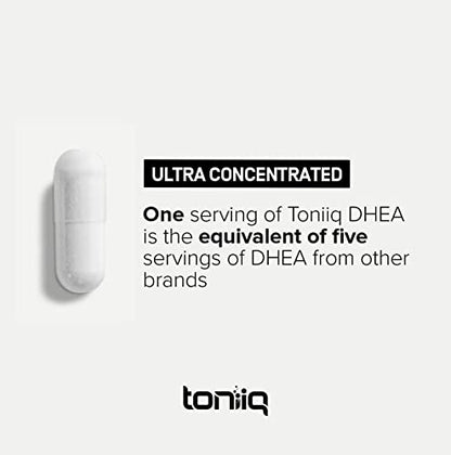 Toniiq Ultra High Strength DHEA Capsules - DHEA for Men and Ladies - 25mg Micronized ToniiqUS supplements