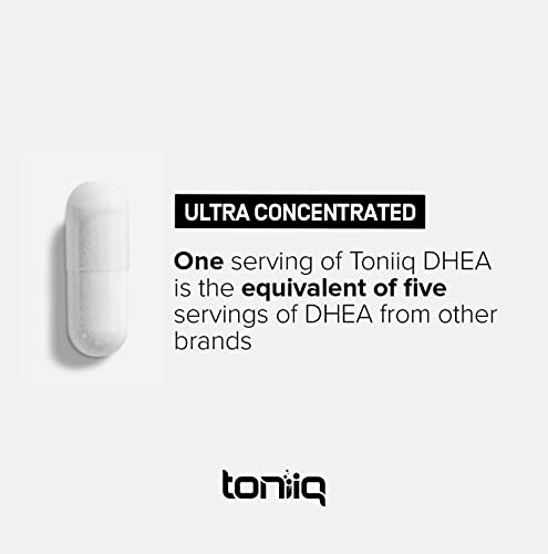Toniiq Ultra High Strength DHEA Capsules - DHEA for Men and Ladies - 25mg Micronized ToniiqUS supplements