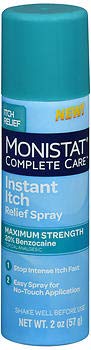 Monistat Complete Care Instant Itch Relief Spray - 2 oz, Pack of 6 MonistatAu supplements