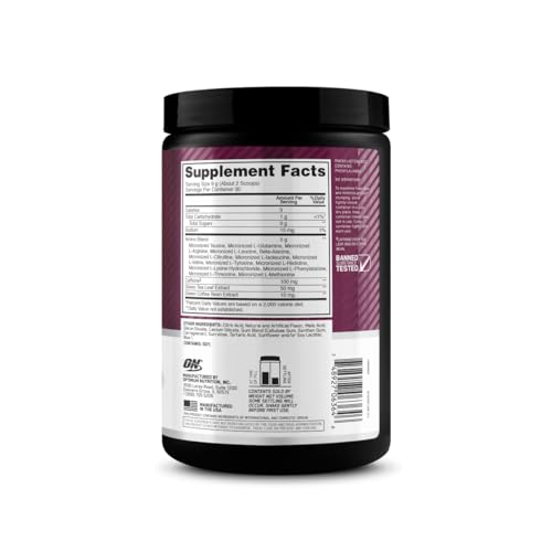 Optimum Nutrition Amino Energy - Pre Workout with Green Tea, BCAA, Amino Acids Optimum NutritionUS supplements