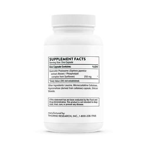 THORNE Quercetin Phytosome - Exclusive Phytosome Complex for Immune Health THORNEUS supplements