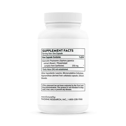 THORNE Quercetin Phytosome - Exclusive Phytosome Complex for Immune Health THORNEUS supplements
