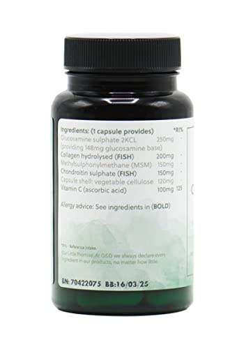 Collagen Extra Capsules | Collagen with Glucosamine, Chondroitin & Vitamin C G&G VitaminsUS supplements