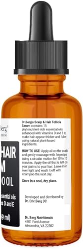 Dr Berg's (All In One) Hair Growth Serum w/Jojoba Oil & Castor Oil For Fuller Thicker Hair Dr. Berg NutritionalsUS supplements