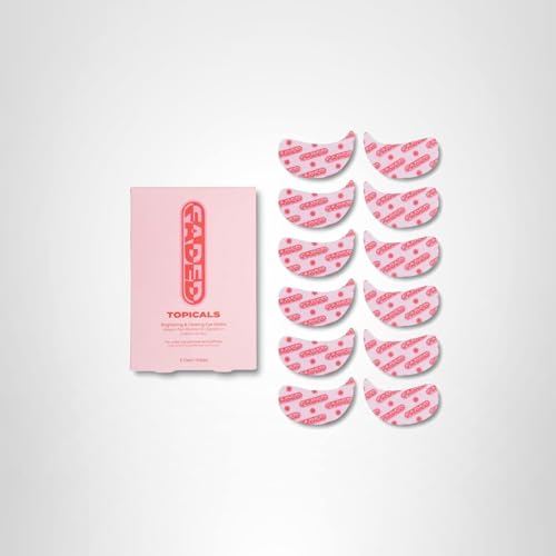 Topicals Faded Brightening Under Eye Masks | Patches to Depuff, Hydrate, Brighten and Cool | Reduce Dark Circles and Fine Lines | Contains Kojic Acid, Caffeine and Niacinamide (Set of 6) TopicalsAu supplements