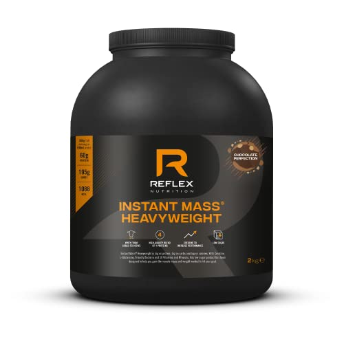 Reflex Nutrition Instant Mass Heavyweight, Mass Protein Powder, Over 1000 Calories Per Serving, 60g Protein Reflex NutritionAu supplements