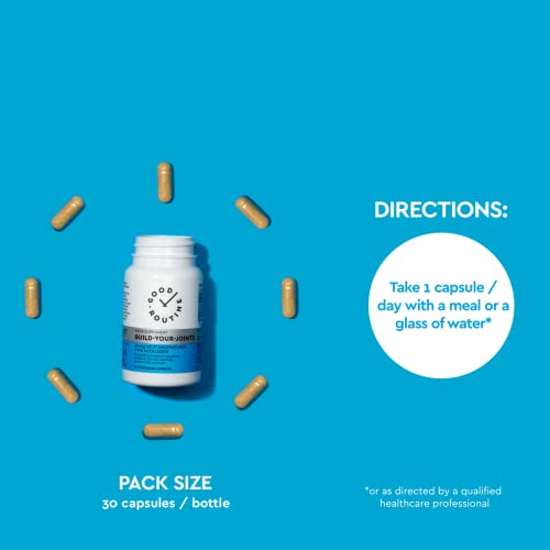 Build-Your-Joints (30 Vegetarian Capsules) - Knee Pain, Joint Pain, Pills, Treatment for Joints, Collagen GOOD ROUTINEAu supplements