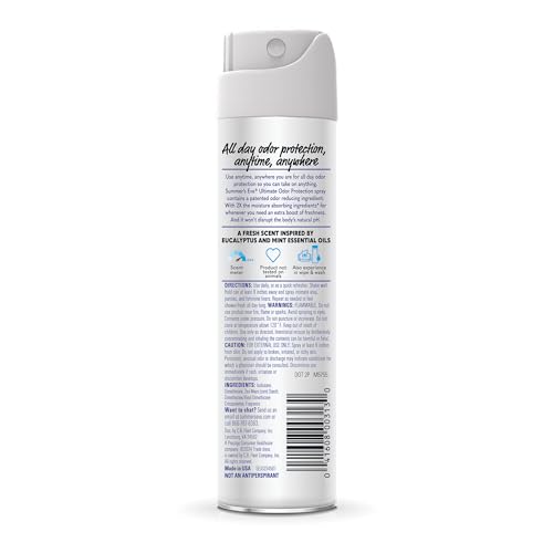 Summer's Eve, Ultimate Odor Control, Feminine Spray for Odor Protection, Talc-Free, Absorbs Moisture, 2 oz Summer's EveAu supplements