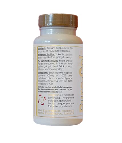 Pure-COL Collagen 90 Capsules 400mg Bio-Active Matrix High Strength Collagen Tablets The Perfect RangeAu supplements