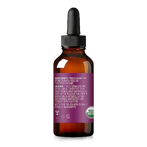 Cliganic Organic Pomegranate Seed Oil, 100% Pure - For Face, Skin | Natural Cold Pressed Unrefined CliganicAu supplements