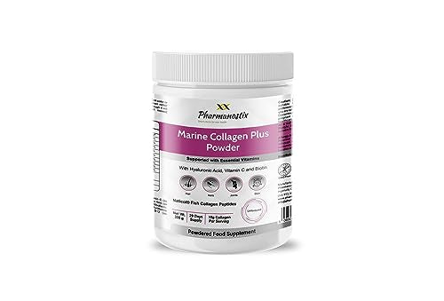Pharmanostix Hydrolysed Marine Collagen Plus Powder 300g - 10,000mg Collagen with Hyaluronic Acid PharmanostixAu supplements