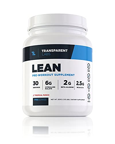 Transparent Labs Lean Pre-Workout, BCAA, Amino Acids, Keto Friendly, Energy Powder Transparent LabsAu supplements