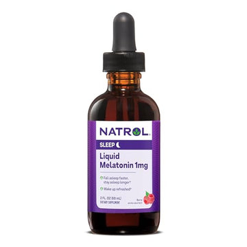 Natrol Liquid Melatonin 1mg, Berry-Flavored Dietary Supplement for Restful Sleep, 2 Fl Oz NatrolAu supplements