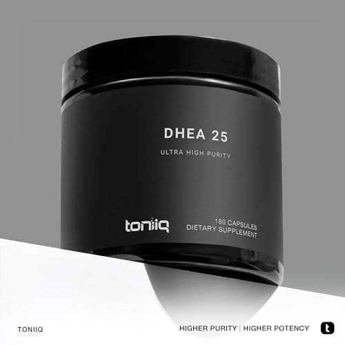 Toniiq Ultra High Strength DHEA Capsules - DHEA for Men and Ladies - 25mg Micronized ToniiqUS supplements