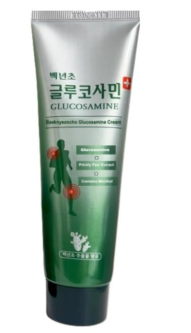 Baeknyencho Glucosamine Body Massage Cream 150ml x 2 EA. Fragrance-Free & Paraben Free. Natural Gel for Massage Therapy GenericAu supplements