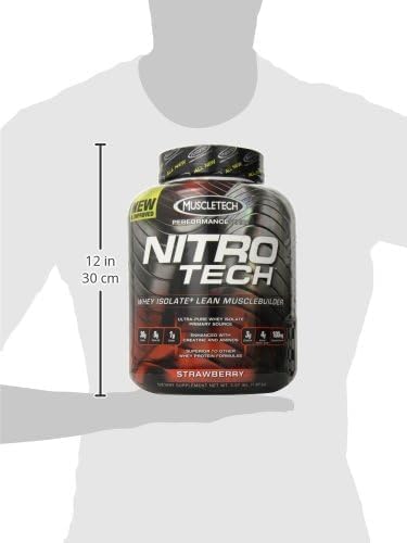 Whey Protein Powder, MuscleTech Nitro-Tech Whey Protein Isolate & Peptides, Protein MuscleTechUS supplements