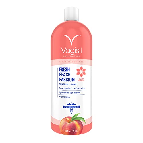 Vagisil Scentsitive Scents Fresh Peach Passion Daily Intimate Wash for Women, Gynecologist Tested VagisilAu supplements