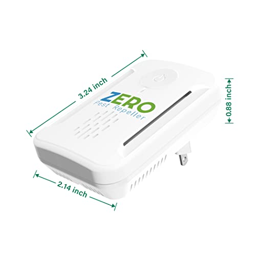 Ultrasonic Pest Repeller, Indoor Ultrasonic Repellent for Roach, Rodent ZEROPESTUS supplements