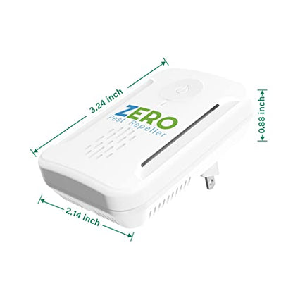 Ultrasonic Pest Repeller, Indoor Ultrasonic Repellent for Roach, Rodent ZEROPESTUS supplements