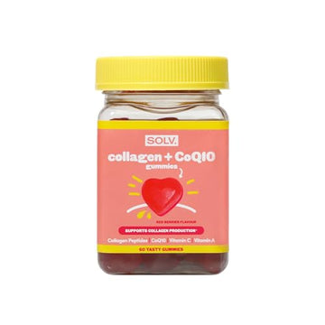 Collagen Peptides CoQ10 Vitamin Gummies. Vitamins A C Supplement, Biotin. Supports Collegen SOLVAu supplements