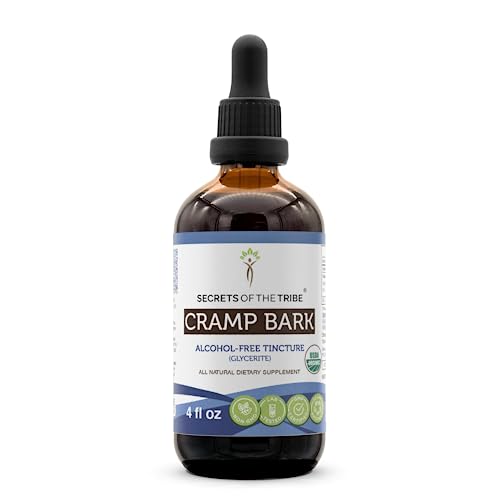 Secrets of the Tribe Cramp Bark USDA Organic | Alcohol-Free Extract, High-Potency Herbal Drops Secrets of the TribeAu supplements