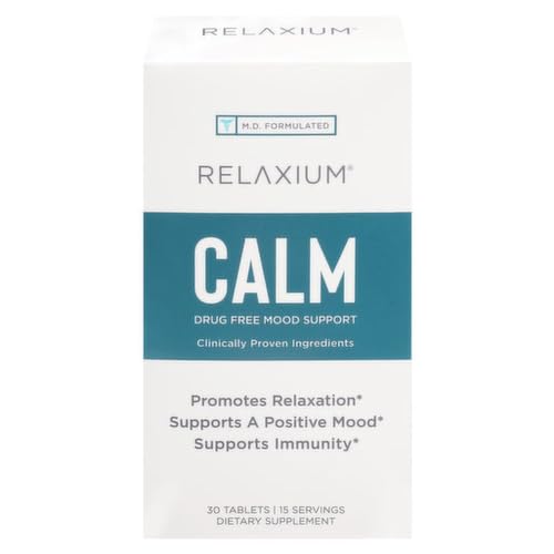 Relaxium Calm, Non-Habit Forming, Stress and Mood Support Supplement RelaxiumUS supplements