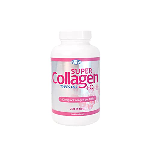 AHS Super Collagen Plus C Tablets - Pack of 250 Tablets (Also 120 + 90 Counts) 3 Sizes! 6000MG PER AHSUS supplements