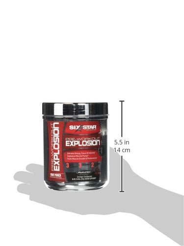 Six Star Pre-Workout Explosion, Fruit Punch, 0.45 Pound Six StarAu supplements