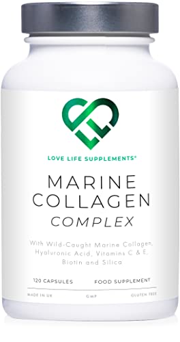 Wild-Caught Marine Collagen Complex Capsules with Hyaluronic Acid | 120 Capsules - 2 Month Supply LOVE LIFE SUPPLEMENTSAu supplements
