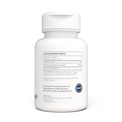 Renue By Science NMN Supplement | 240 Chewable Vegetarian Tablets - 125mg Nicotinamide Mononucleotide per Serving | Lemon Flavour - Manufactured in The USA Third-Party Tested Renue By ScienceUS supplements