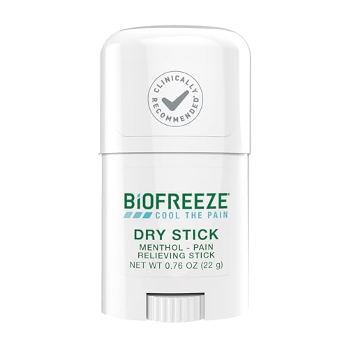 Biofreeze Dry Stick, Mess-Free Relief for Neck, Shoulder, Knee, Hip, Hand & Joint, Cooling Menthol Pain Relief Stick, Up to 100 Uses BiofreezeAu supplements