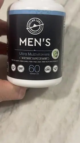Stellar Labs Men's Low FODMAP Vegan Daily Multivitamin, No Iron | Easy On Sensitive Stomachs, Easy to Swallow Vitamins | Stellar LabsAu supplements