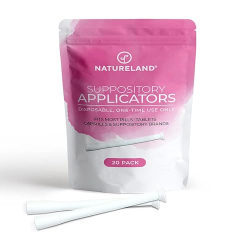 Natureland [20/40 Pack Vaginal Suppository Applicators for Women,Soft Tip Auxiliary Tool for Pills NaturelandAu supplements