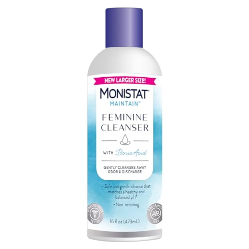 Monistat Boric Acid Feminine Cleanser, Fragrance Free Feminine Wash, 16 Fl Oz, 1 Pack MonistatAu supplements